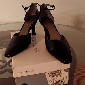 Worthington Ankle Strap Heels